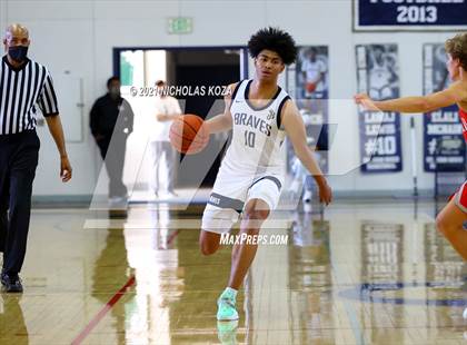 Thumbnail 1 in Mater Dei vs. St. John Bosco photogallery.