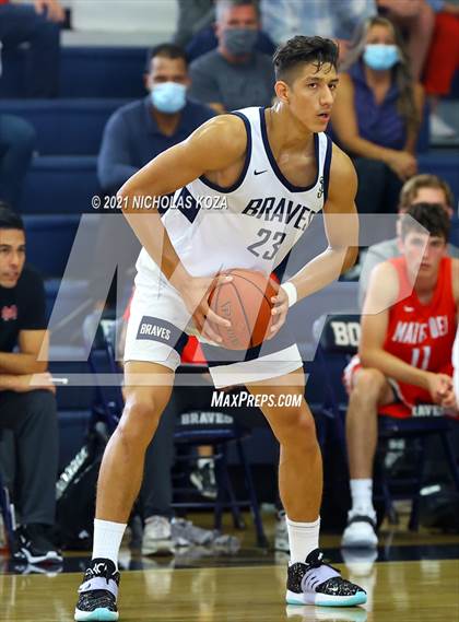 Thumbnail 1 in Mater Dei vs. St. John Bosco photogallery.