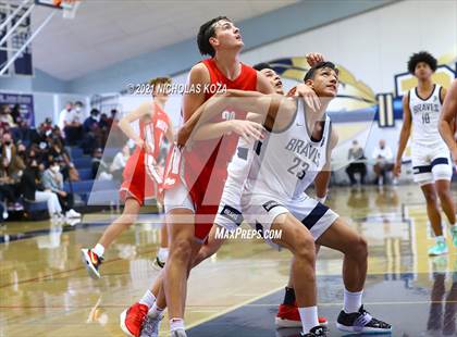 Thumbnail 2 in Mater Dei vs. St. John Bosco photogallery.