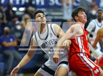 Thumbnail 1 in Mater Dei vs. St. John Bosco photogallery.