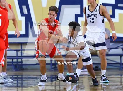 Thumbnail 3 in Mater Dei vs. St. John Bosco photogallery.