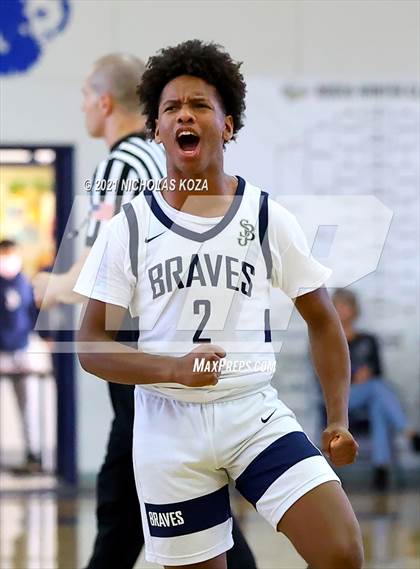 Thumbnail 1 in Mater Dei vs. St. John Bosco photogallery.