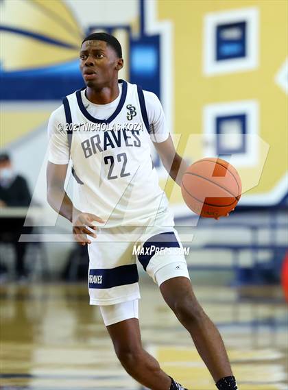 Thumbnail 2 in Mater Dei vs. St. John Bosco photogallery.