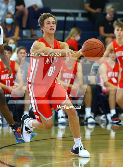 Thumbnail 1 in Mater Dei vs. St. John Bosco photogallery.