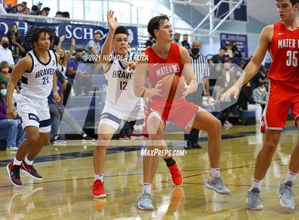 Thumbnail 1 in Mater Dei vs. St. John Bosco photogallery.