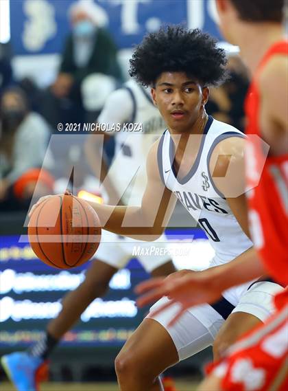 Thumbnail 1 in Mater Dei vs. St. John Bosco photogallery.