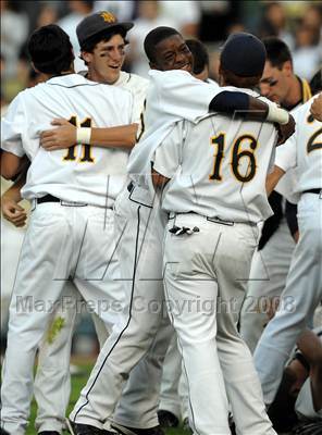 Thumbnail 1 in Notre Dame vs. South Hills (CIF SS D3 Final) photogallery.