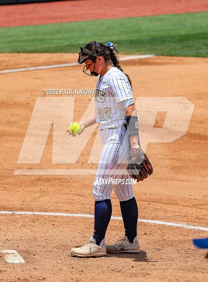 Thumbnail 3 in Lake Creek vs. Canyon (UIL 5A Softball Final) photogallery.
