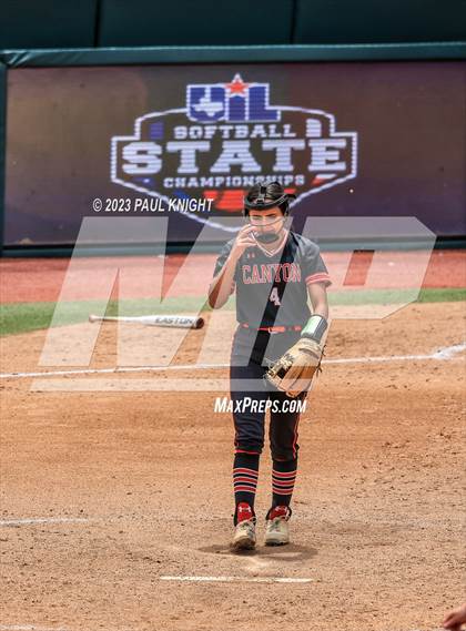 Thumbnail 1 in Lake Creek vs. Canyon (UIL 5A Softball Final) photogallery.