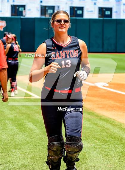 Thumbnail 1 in Lake Creek vs. Canyon (UIL 5A Softball Final) photogallery.