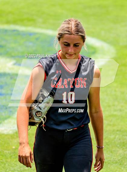 Thumbnail 1 in Lake Creek vs. Canyon (UIL 5A Softball Final) photogallery.