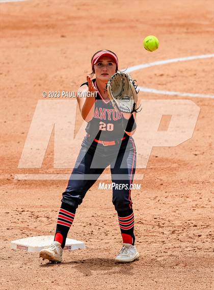 Thumbnail 2 in Lake Creek vs. Canyon (UIL 5A Softball Final) photogallery.