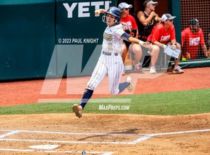 Thumbnail 3 in Lake Creek vs. Canyon (UIL 5A Softball Final) photogallery.