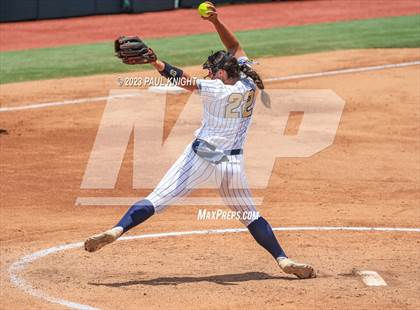 Thumbnail 3 in Lake Creek vs. Canyon (UIL 5A Softball Final) photogallery.