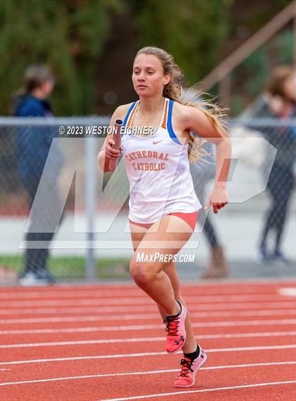 Thumbnail 2 in Cathedral Catholic Tri-Meet photogallery.