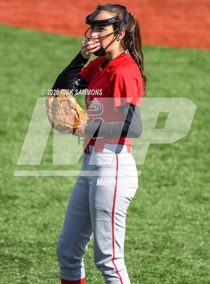 Thumbnail 3 in South Stanly vs Independence (Blue Devil Softball Jamboree) photogallery.
