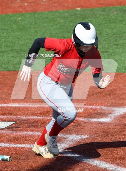 Thumbnail 2 in South Stanly vs Independence (Blue Devil Softball Jamboree) photogallery.
