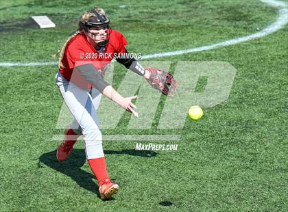 Thumbnail 2 in South Stanly vs Independence (Blue Devil Softball Jamboree) photogallery.