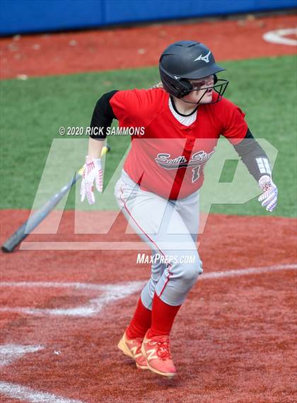 Thumbnail 2 in South Stanly vs Independence (Blue Devil Softball Jamboree) photogallery.