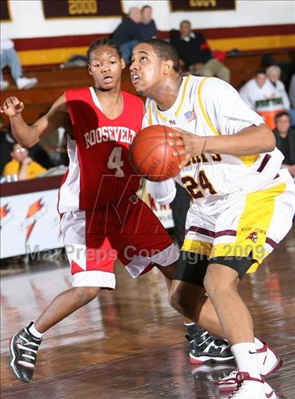 Thumbnail 2 in Roosevelt @ Mount Vernon (Section 1 Class AA Playoffs) photogallery.