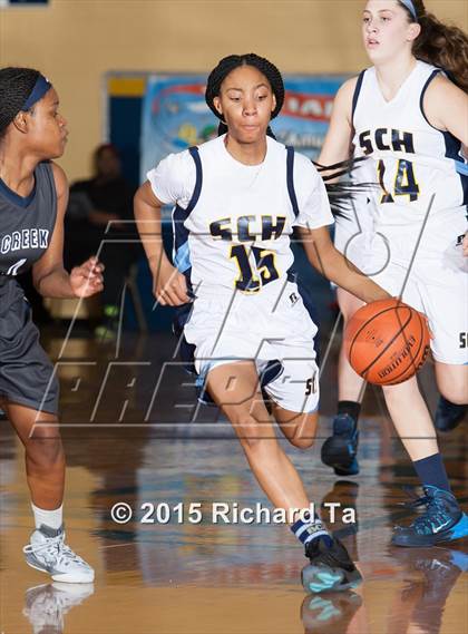 Thumbnail 1 in Springside Chestnut Hill Academy vs Timber Creek (97.3 ESPN Shootout) photogallery.