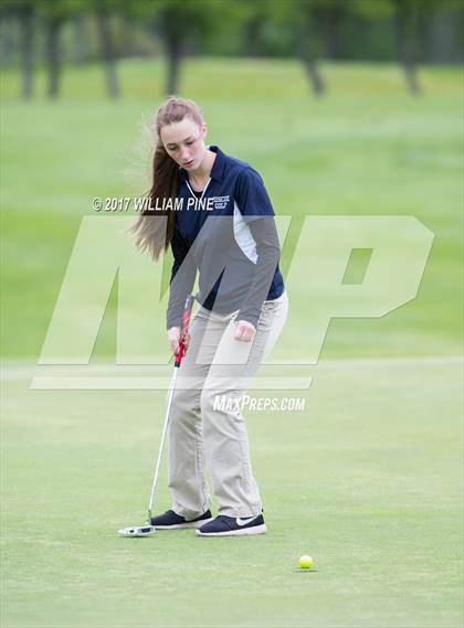 Thumbnail 1 in Section 9 Girls Golf Championship (Day 1) photogallery.