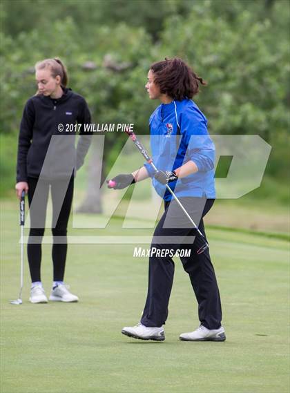 Thumbnail 1 in Section 9 Girls Golf Championship (Day 1) photogallery.