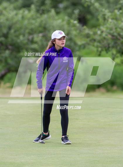 Thumbnail 3 in Section 9 Girls Golf Championship (Day 1) photogallery.