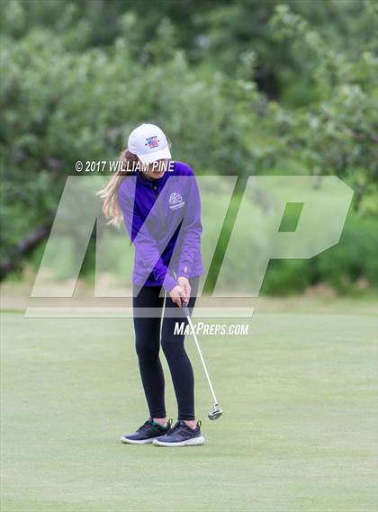 Thumbnail 2 in Section 9 Girls Golf Championship (Day 1) photogallery.
