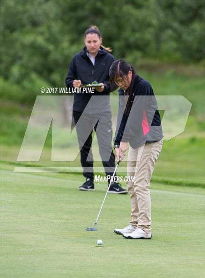 Thumbnail 3 in Section 9 Girls Golf Championship (Day 1) photogallery.