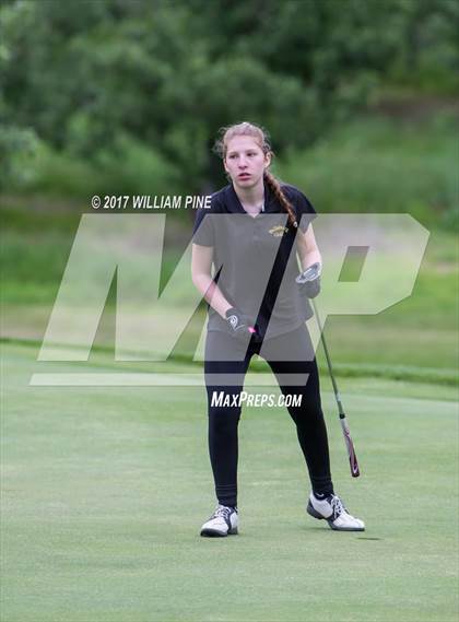 Thumbnail 1 in Section 9 Girls Golf Championship (Day 1) photogallery.