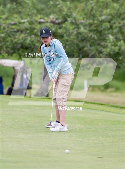 Thumbnail 3 in Section 9 Girls Golf Championship (Day 1) photogallery.