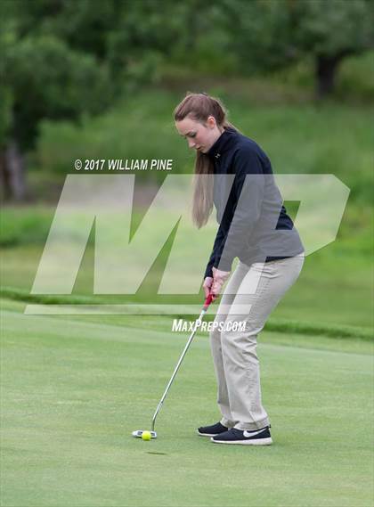 Thumbnail 1 in Section 9 Girls Golf Championship (Day 1) photogallery.