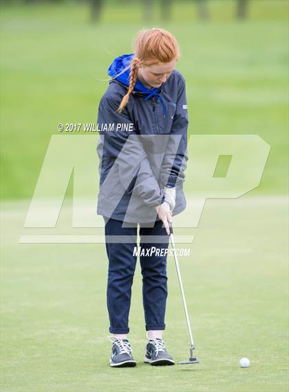 Thumbnail 3 in Section 9 Girls Golf Championship (Day 1) photogallery.