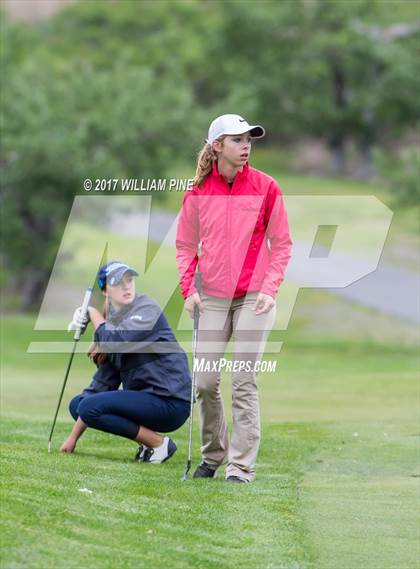 Thumbnail 1 in Section 9 Girls Golf Championship (Day 1) photogallery.