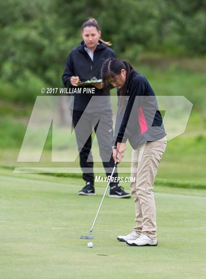Thumbnail 2 in Section 9 Girls Golf Championship (Day 1) photogallery.