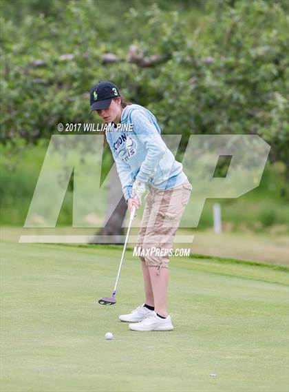 Thumbnail 1 in Section 9 Girls Golf Championship (Day 1) photogallery.