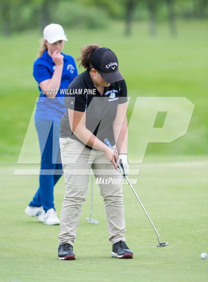 Thumbnail 3 in Section 9 Girls Golf Championship (Day 1) photogallery.