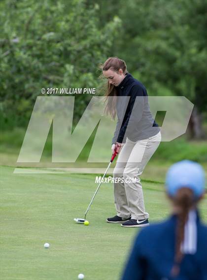 Thumbnail 1 in Section 9 Girls Golf Championship (Day 1) photogallery.
