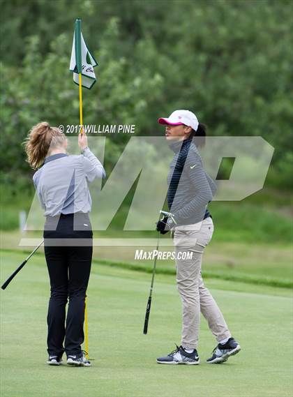 Thumbnail 2 in Section 9 Girls Golf Championship (Day 1) photogallery.