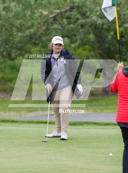 Thumbnail 3 in Section 9 Girls Golf Championship (Day 1) photogallery.