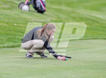 Thumbnail 2 in Section 9 Girls Golf Championship (Day 1) photogallery.