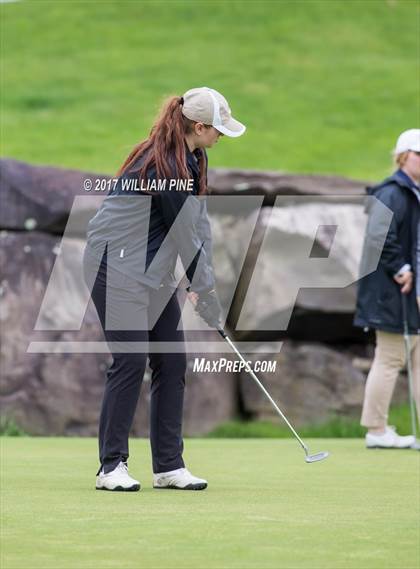Thumbnail 3 in Section 9 Girls Golf Championship (Day 1) photogallery.