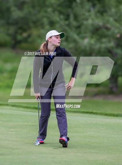 Thumbnail 3 in Section 9 Girls Golf Championship (Day 1) photogallery.