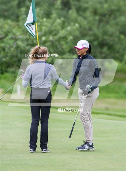 Thumbnail 3 in Section 9 Girls Golf Championship (Day 1) photogallery.