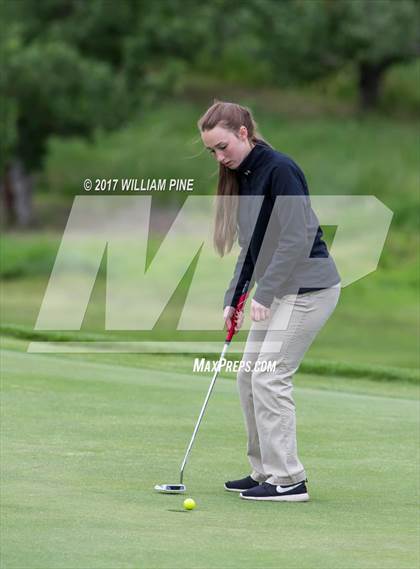 Thumbnail 2 in Section 9 Girls Golf Championship (Day 1) photogallery.