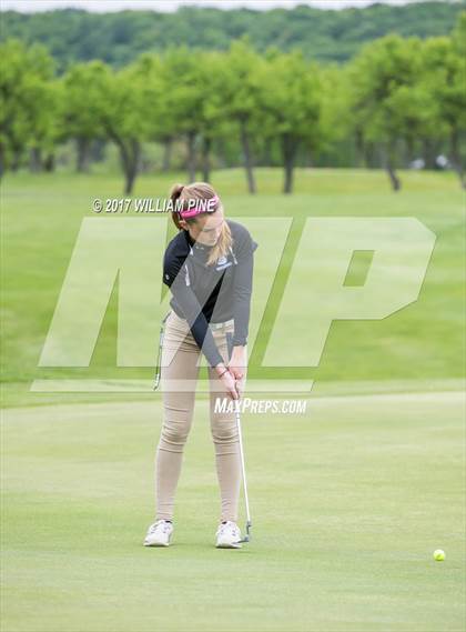 Thumbnail 3 in Section 9 Girls Golf Championship (Day 1) photogallery.