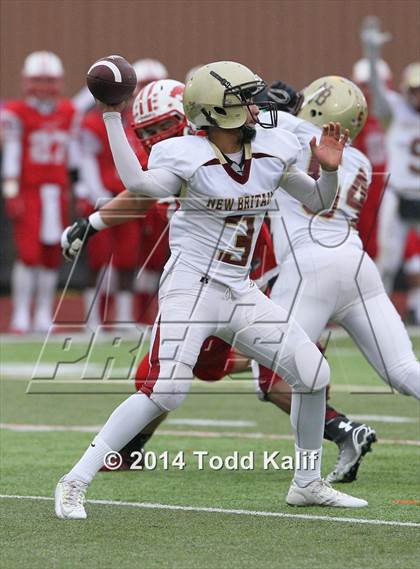 Thumbnail 3 in New Britain @ Norwich Free Academy (CIAC Class LL-Large Semifinal) photogallery.