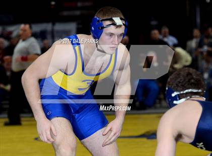 Thumbnail 1 in NYSPHSAA Wrestling Championships (Division 2 Finals) photogallery.