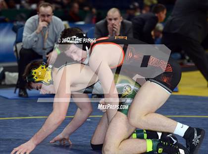 Thumbnail 3 in NYSPHSAA Wrestling Championships (Division 2 Finals) photogallery.